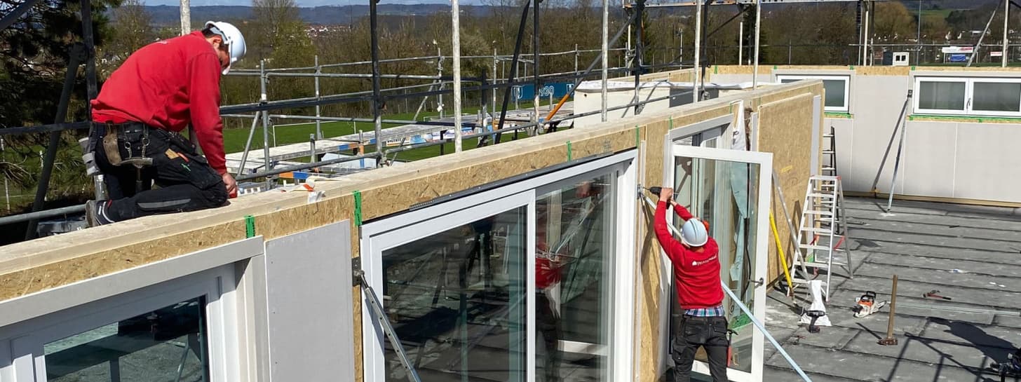 Ein Haus wird gestellt: Hardthausen