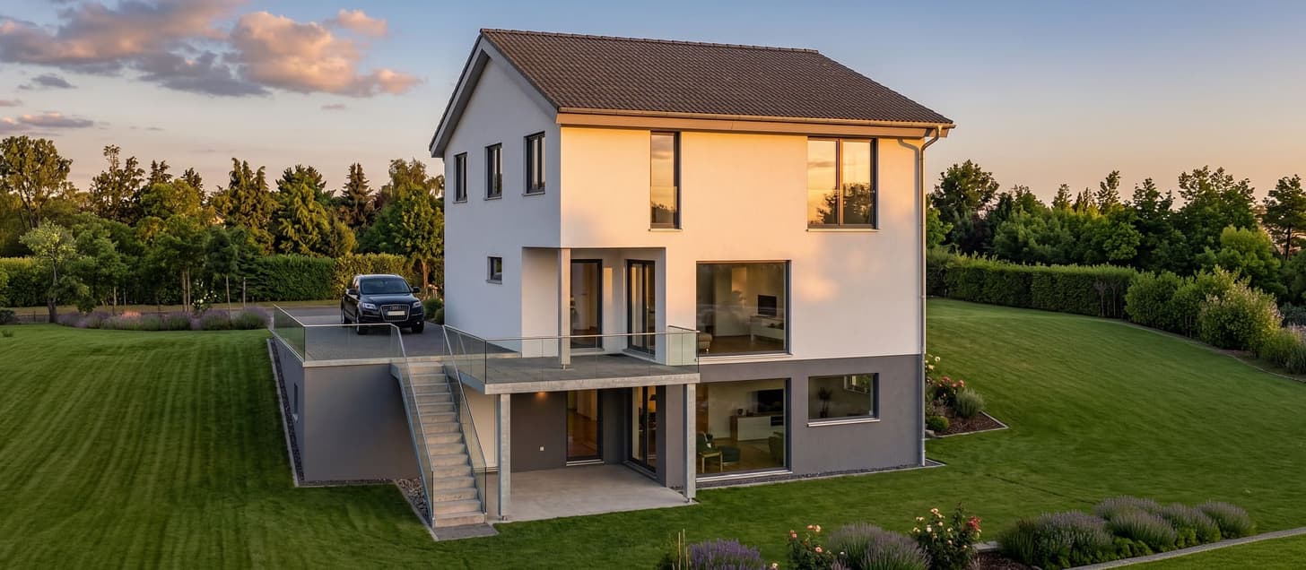 Hausbau live erleben: Baustellenbesichtigung in Steinheim an der Murr (Kleinbottwar)
