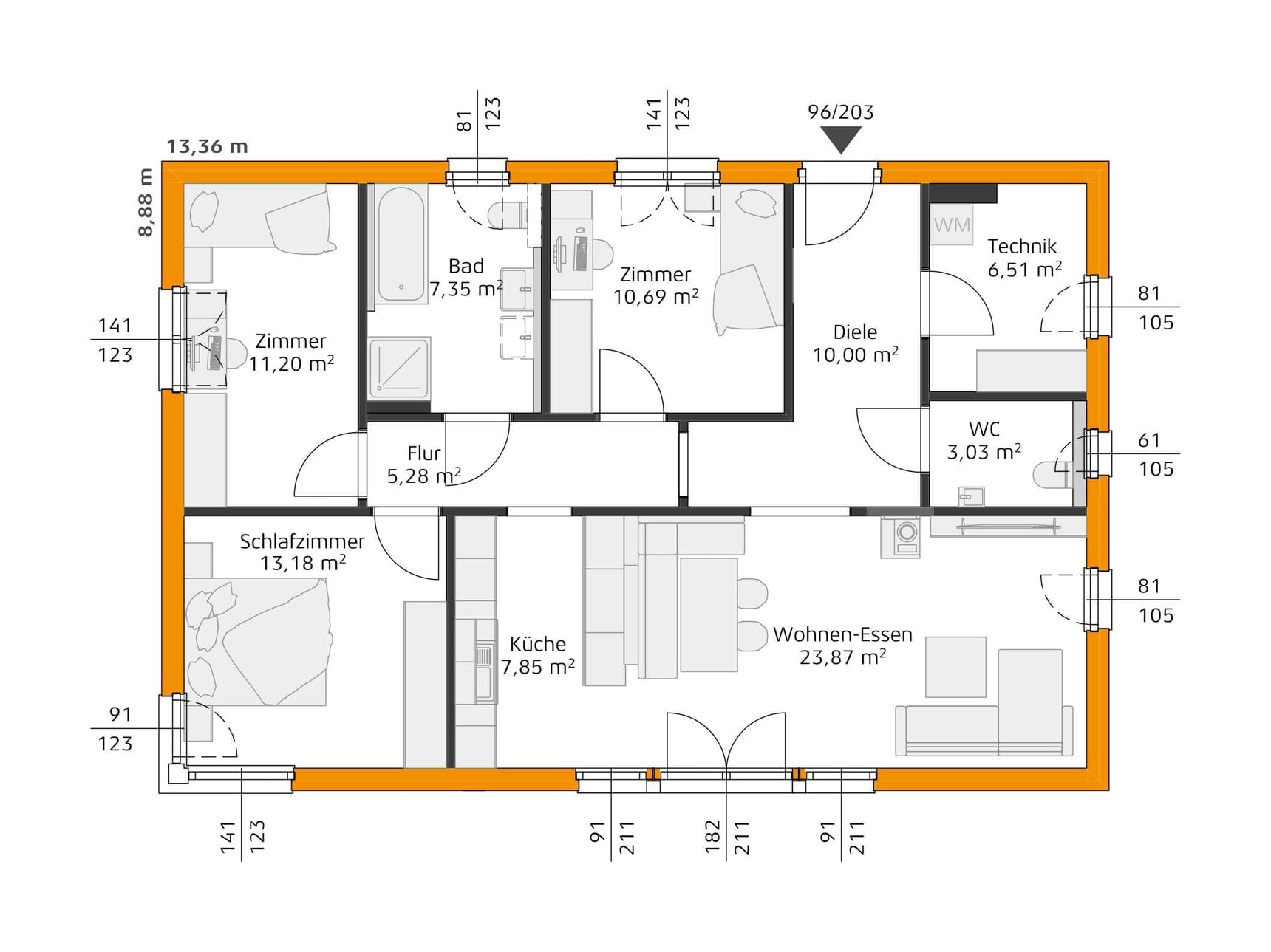 HARTL HAUS Trend 99 W Grundriss