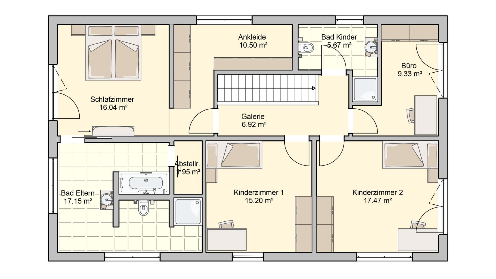 Haus Arbaro Grundriss OG