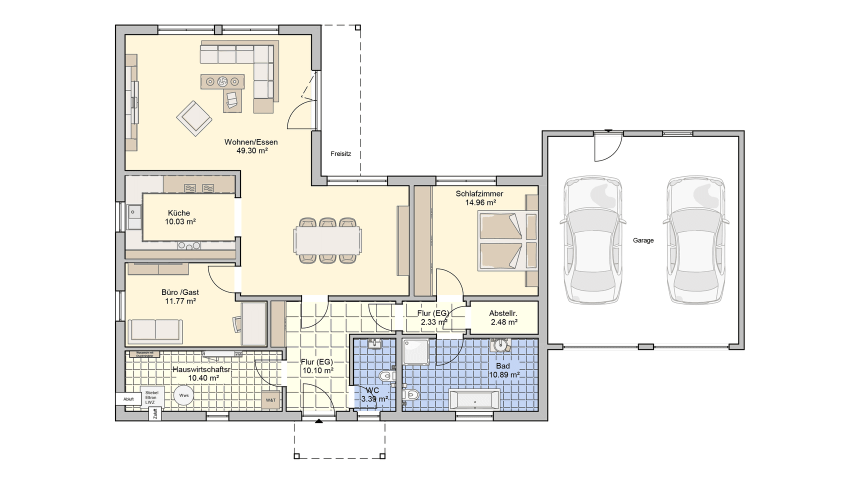 Bungalow Grundriss Pli