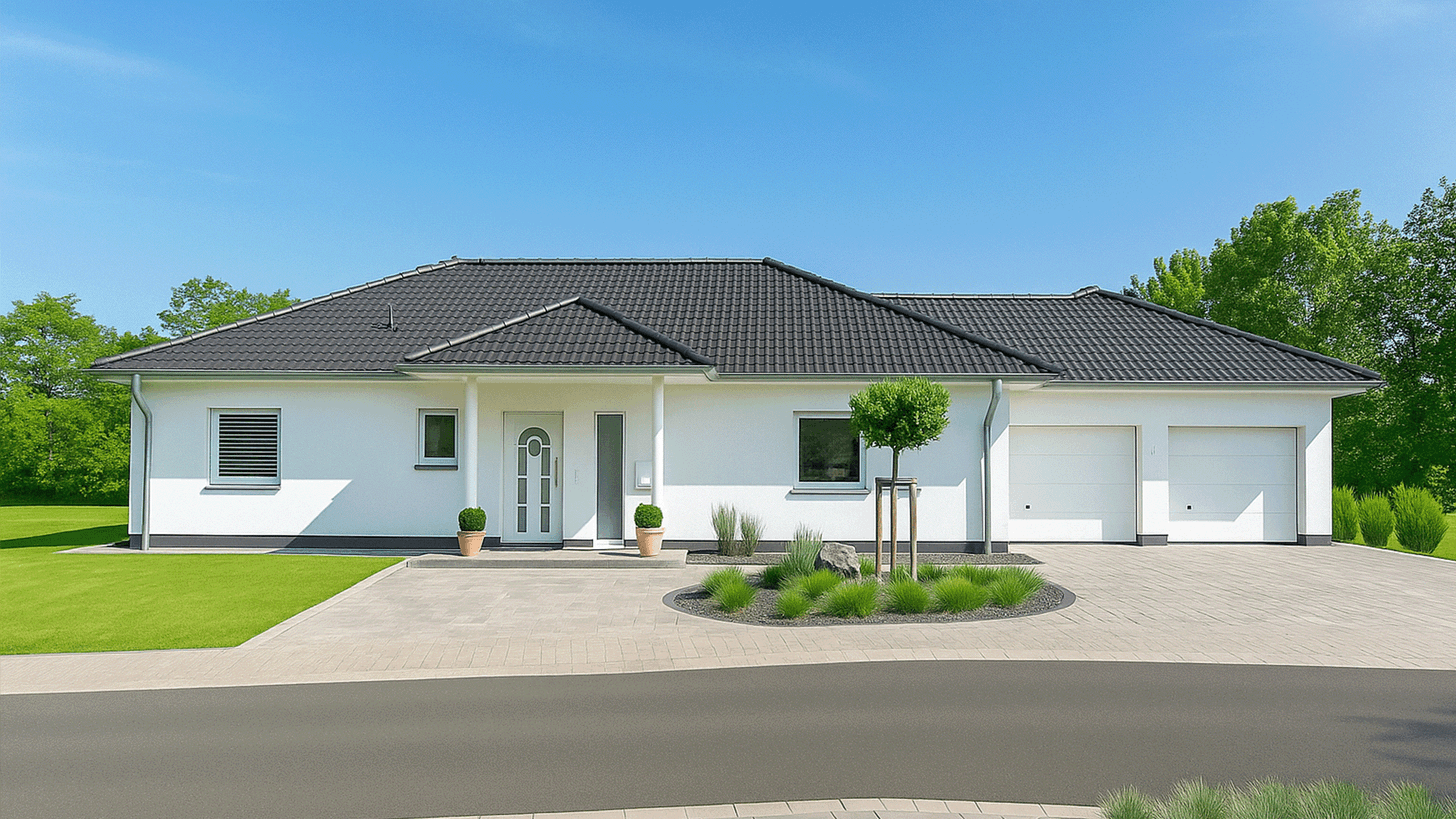 Bungalow Pli Fingerhut Haus Frontansicht