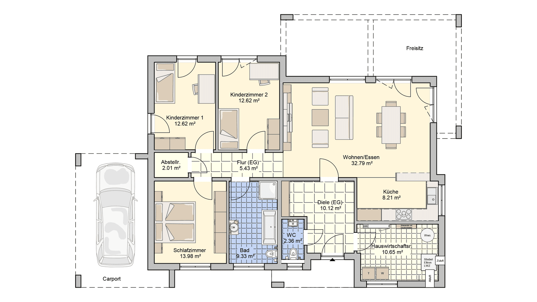 Grundriss Karismo Bungalow