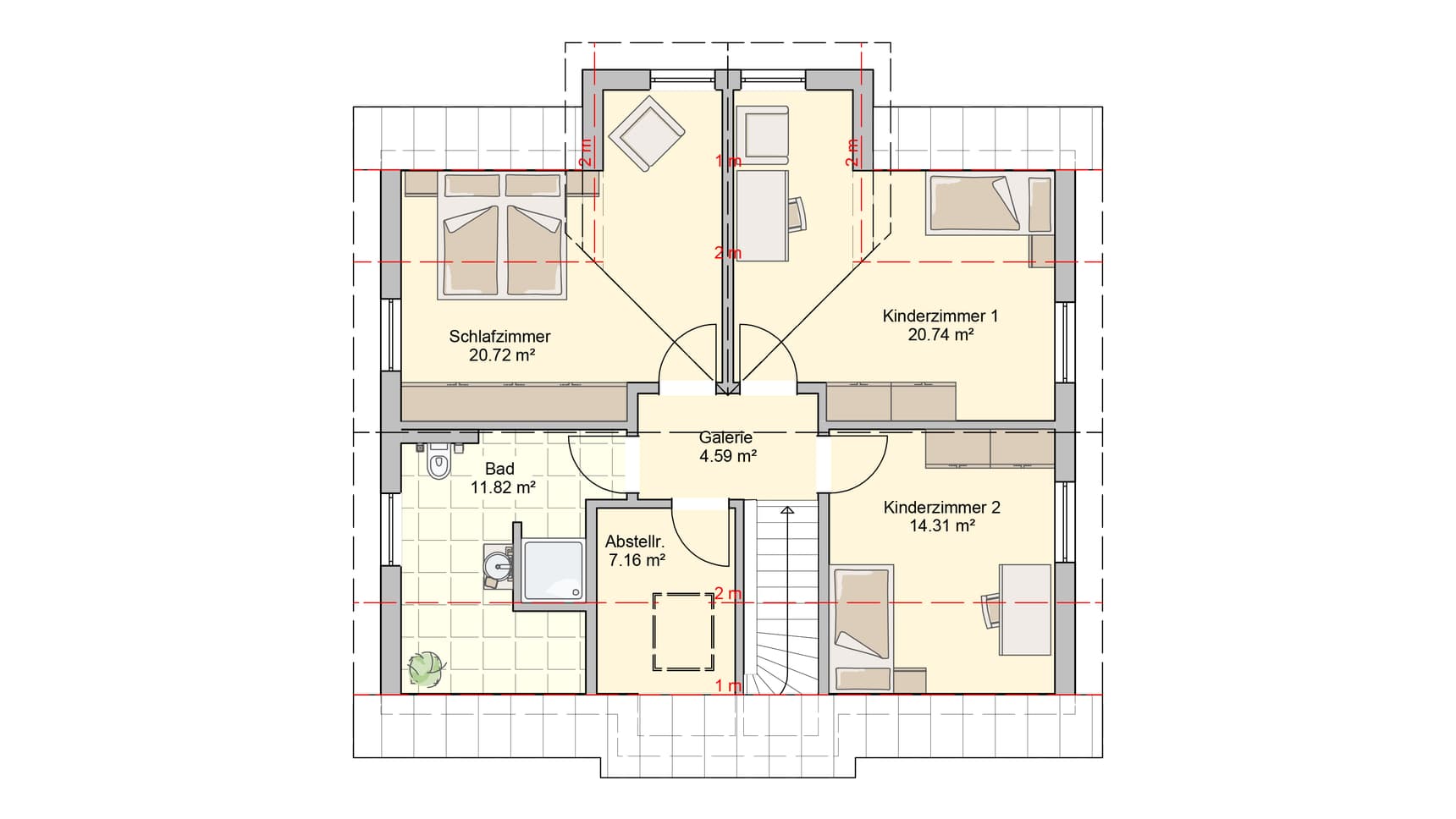 Haus Kelari Grundriss DG