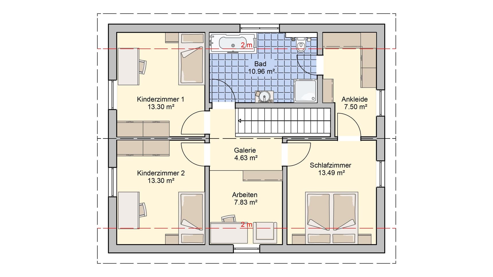 Satteldachhaus Mainz Basisversion Grundriss EG