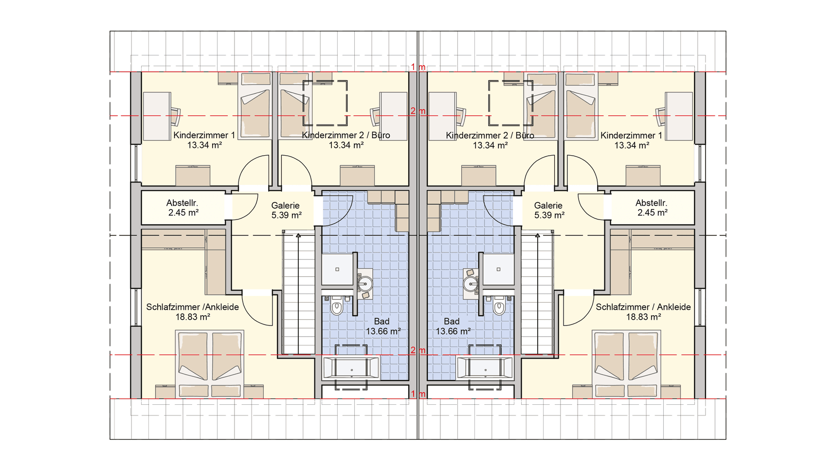 Grundriss Duett 141 Obergeschoss