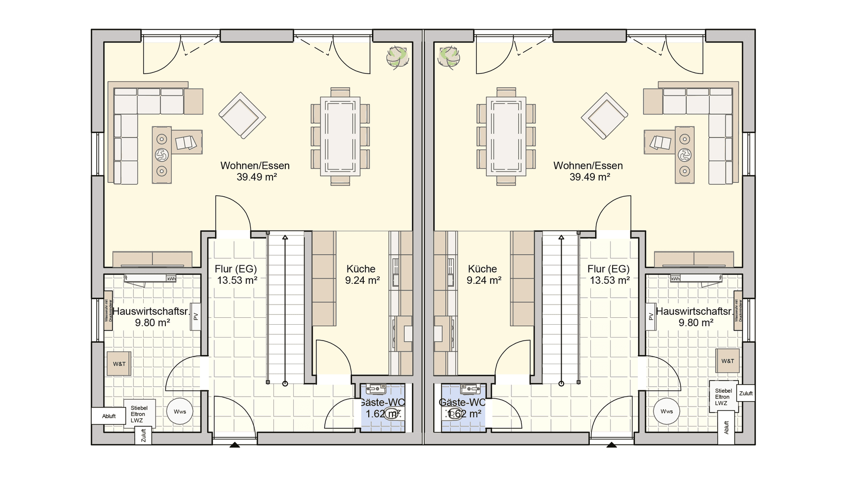 Grundriss Duett 141 Erdgeschoss