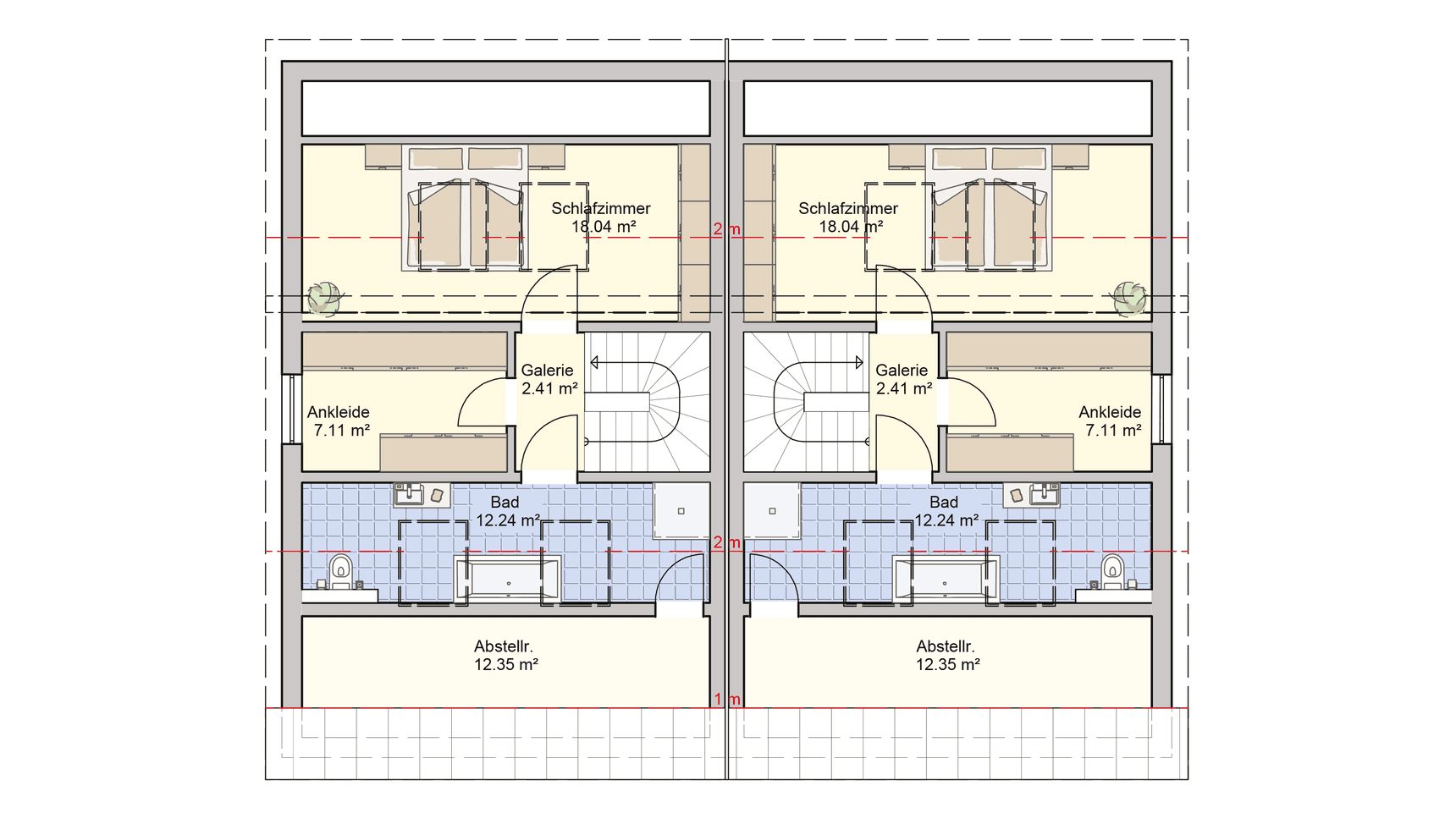 Grundriss Duett Dachgeschoss