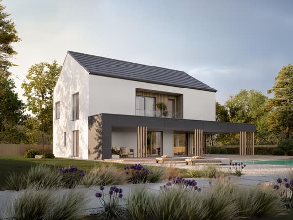 Modernes Einfamilienhaus mit Pool, Terrasse und Lavendelgarten..
